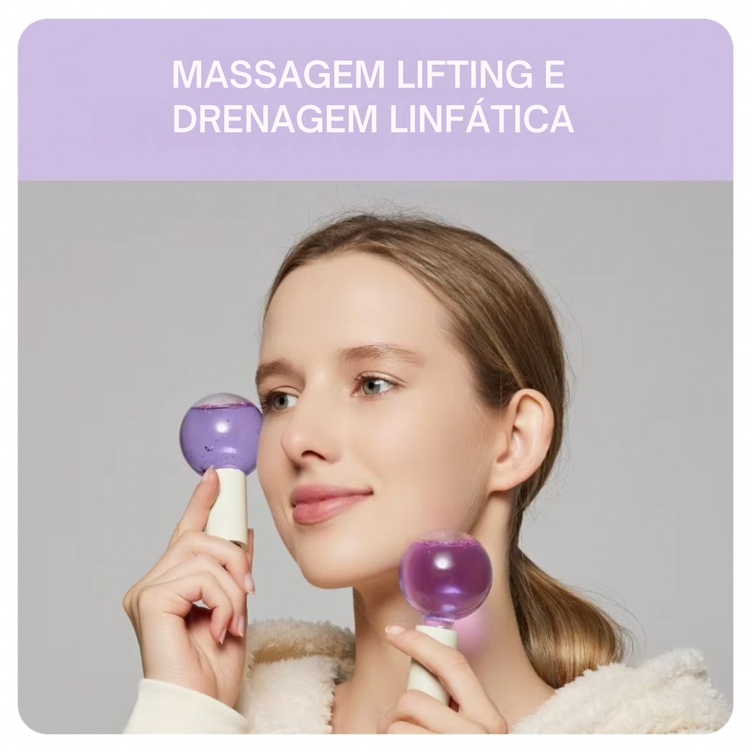 Globos de Gelo para Massagem Facial LumeSkin