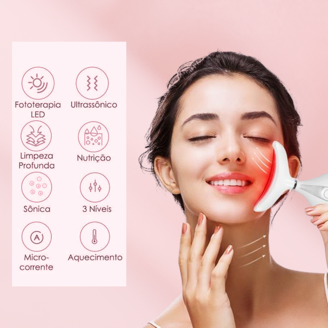 Dispositivo de massagem facial e lifting